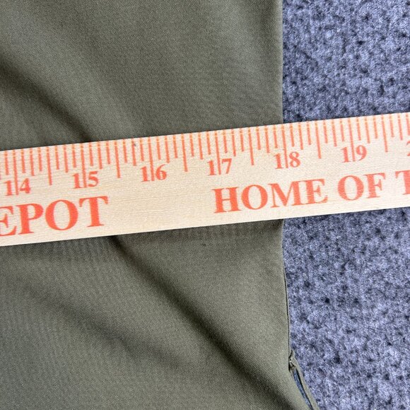 Alex Marie Sz 12 Olive Green Roll Tab Collared Button‎ Sleeves Shirt Dress - Picture 9 of 12